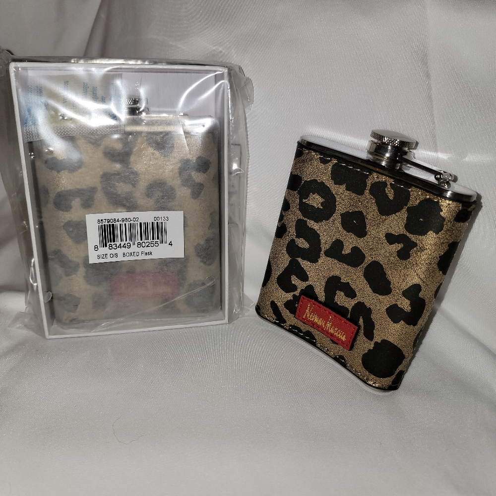 Neiman Marcus Cheetah Print Flask